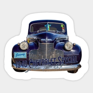 1940 Chevrolet Special Deluxe Town Sedan Sticker